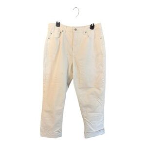 Frye Ivory High Rise Crop Cuffed Jeans 10/30